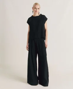 Donne Momonì Bluse E Camicie-Blusa Curacao In Acetato Seta - Nero