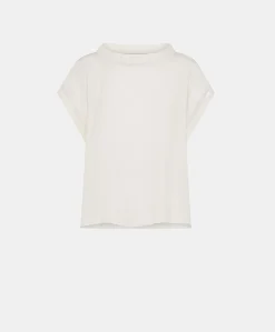 Donne Momonì Completi E Talleur-Blusa Curacao In Acetato Seta - Panna