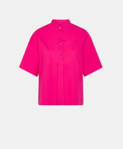 Donne Momonì Bluse E Camicie-Blusa Mialli In Popeline - Fucsia