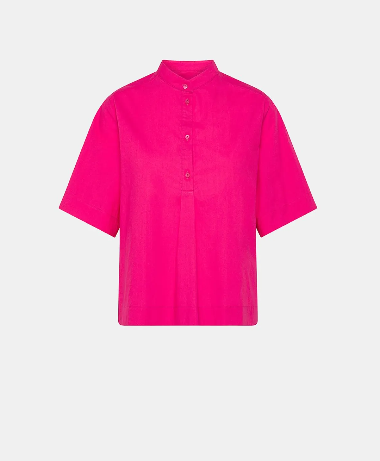 Donne Momonì Bluse E Camicie-Blusa Mialli In Popeline - Fucsia