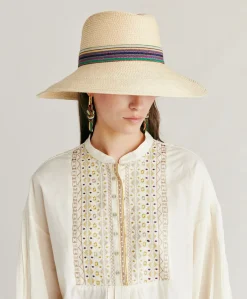 Donne Momonì Bluse E Camicie-Blusa Raphael Con Voile Di Cotone Ricamato - Panna