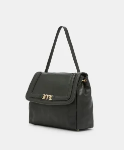 Donne Momonì Borse E Pochette-Borsa Flore In Pelle - Nero