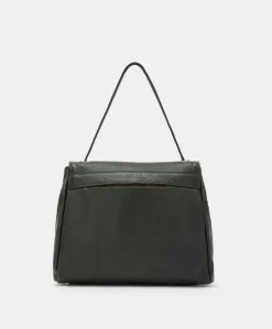 Donne Momonì Borse E Pochette-Borsa Flore In Pelle - Nero