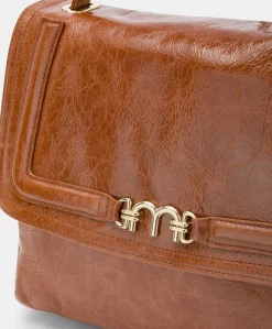 Donne Momonì Borse E Pochette-Borsa Flore In Pelle Naplack - Bruciato