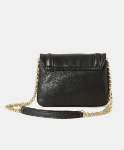 Donne Momonì Borse E Pochette-Borsa Mimi Flore In Pelle - Nero