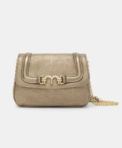 Donne Momonì Borse E Pochette-Borsa Mimi Flore In Pelle Laminata - Canna Fucile