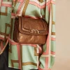 Donne Momonì Borse E Pochette-Borsa Mimi Flore In Pelle Laminata - Bronzo