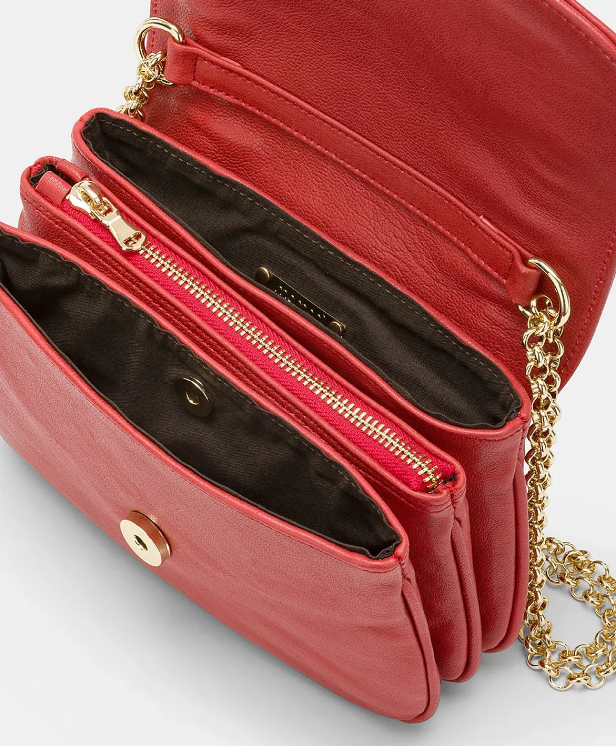 Donne Momonì Borse E Pochette-Borsa Mimi Flore In Pelle - Rouge