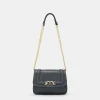 Donne Momonì Borse E Pochette-Borsa Mimi Flore In Pelle - Bleu