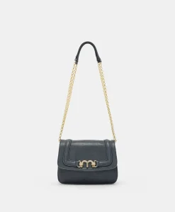 Donne Momonì Borse E Pochette-Borsa Mimi Flore In Pelle - Bleu