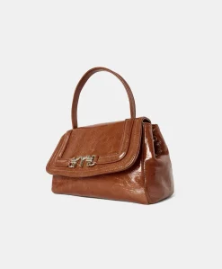 Donne Momonì Borse E Pochette-Borsa Petit Flore In Pelle Naplack - Bruciato