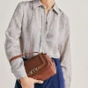 Donne Momonì Borse E Pochette-Borsa Petit Flore In Pelle - Cuoio