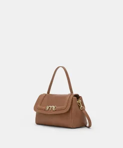 Donne Momonì Borse E Pochette-Borsa Petit Flore In Pelle - Cuoio