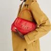 Donne Momonì Borse E Pochette-Borsa Petit Flore In Pelle - Rosso