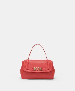 Donne Momonì Borse E Pochette-Borsa Petit Flore In Pelle - Rosso
