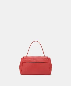 Donne Momonì Borse E Pochette-Borsa Petit Flore In Pelle - Rosso