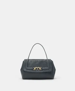 Donne Momonì Borse E Pochette-Borsa Petit Flore In Pelle - Blu