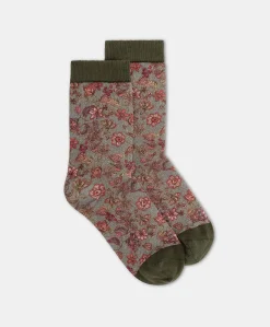 Donne Momonì Calzini-Calzini Paraiso Stampati - Army Multicolor