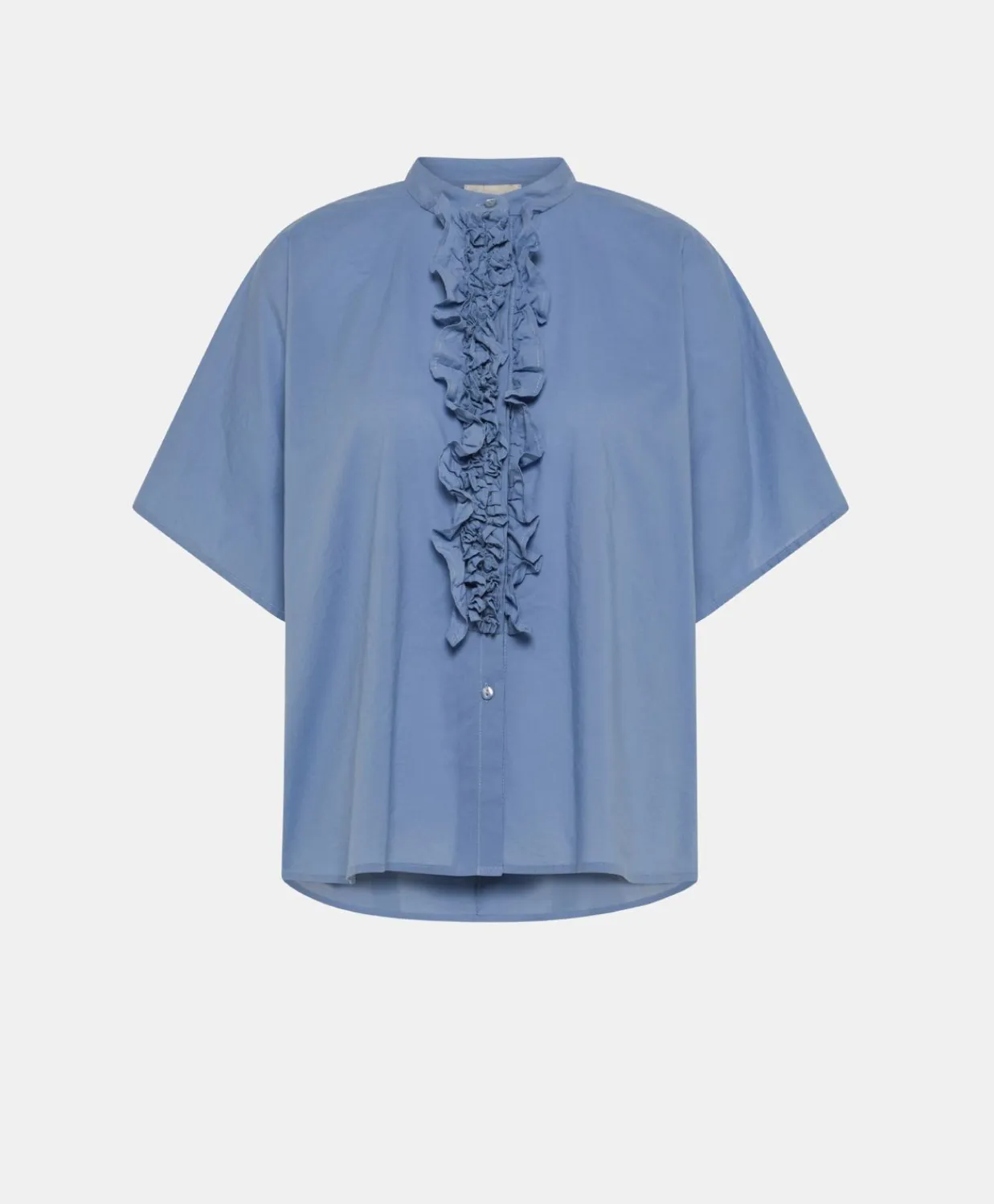 Donne Momonì Bluse E Camicie-Camica Berenice Con Voile Di Cotone - Polveroso