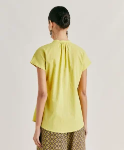 Donne Momonì Bluse E Camicie-Camicia Artora Con Voile Di Cotone - Acido