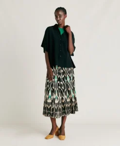Donne Momonì Bluse E Camicie-Camicia Brooklyn In Acetato Seta - Nero
