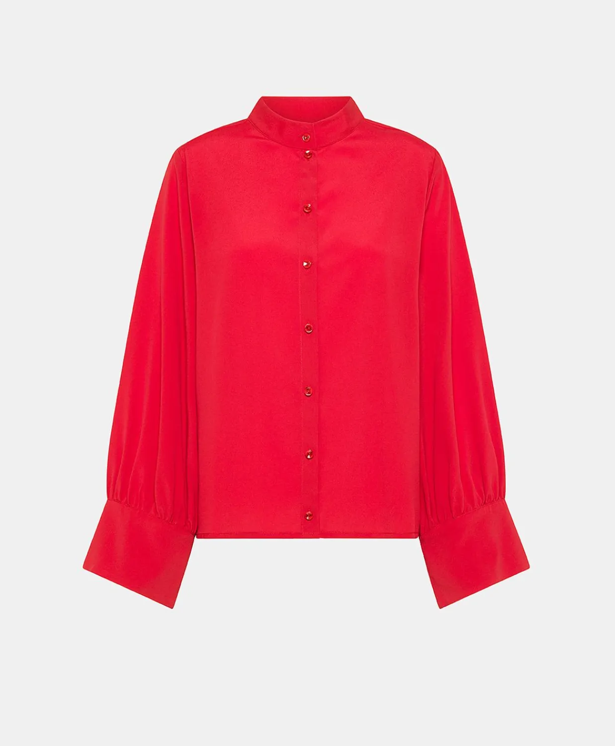 Donne Momonì Bluse E Camicie-Camicia Franklin In Acetato Seta - Azalea