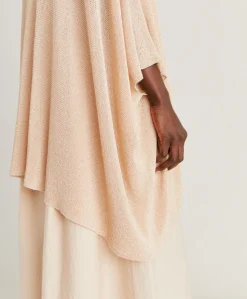 Donne Momonì Maglieria-Cardigan Divina Perlata Lurex - Cipria