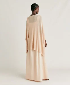 Donne Momonì Maglieria-Cardigan Divina Perlata Lurex - Cipria