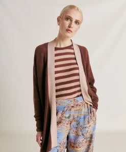 Donne Momonì Maglieria-Cardigan Flossy Perlata Dettagli Lurex - Glace'