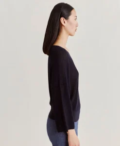 Donne Momonì Maglieria-Cardigan Fresno Perlata Lurex - Blu Notte