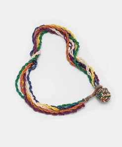 Donne Momonì Bijoux-Collana Rubiela Con Perline - Verde/Multicolor