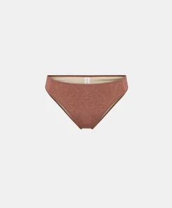 Donne Momonì Costumi Da Bagno-Costume Madi Slip In Jersey Lurex - Terracotta