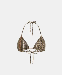 Donne Momonì Costumi Da Bagno-Costume Marine A Triangolo A Triangolo - Nero Multicolor