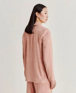 Donne Momonì Completi E Talleur-Giacca Dayton In Cupro Jacquard - Rosato