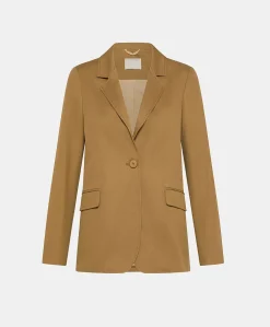 Donne Momonì Giacche-Giacca Futura In Gabardina - Caramello