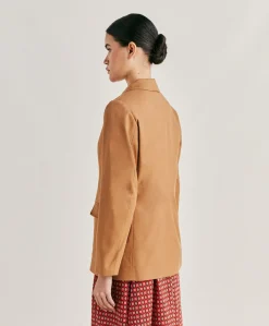 Donne Momonì Giacche-Giacca Futura In Gabardina - Caramello