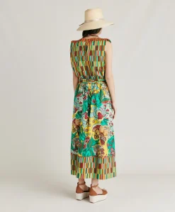 Donne Momonì Gonne-Gonna Iris In Popeline - Multicolor Giallo