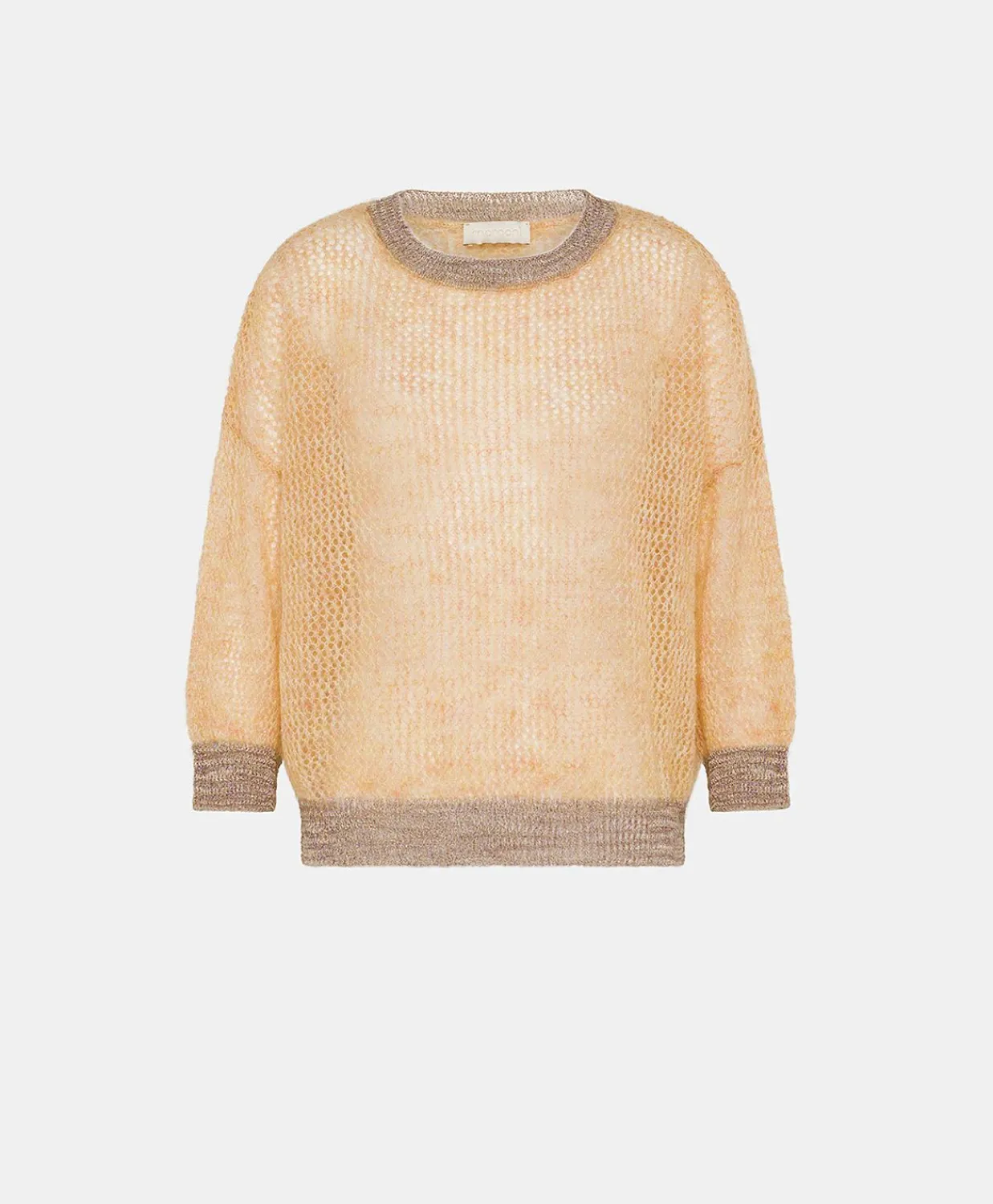 Donne Momonì Maglieria-Maglia Bella In Soft Mohair - Arancio