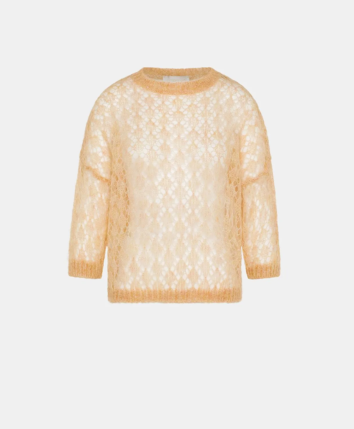 Donne Momonì Maglieria-Maglia Campanula In Soft Mohair - Arancio