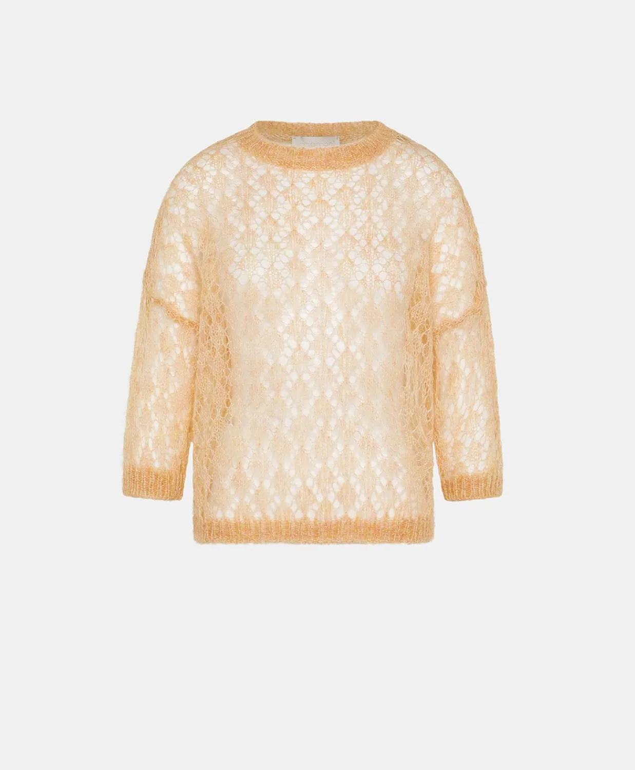 Donne Momonì Maglieria-Maglia Campanula In Soft Mohair - Arancio