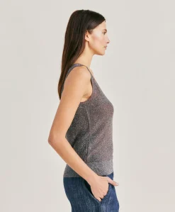 Donne Momonì Maglieria-Maglia Liccia Perlata Lurex - Corteccia