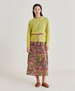 Donne Momonì Maglieria-Maglia Marmotta Perlata - Lime
