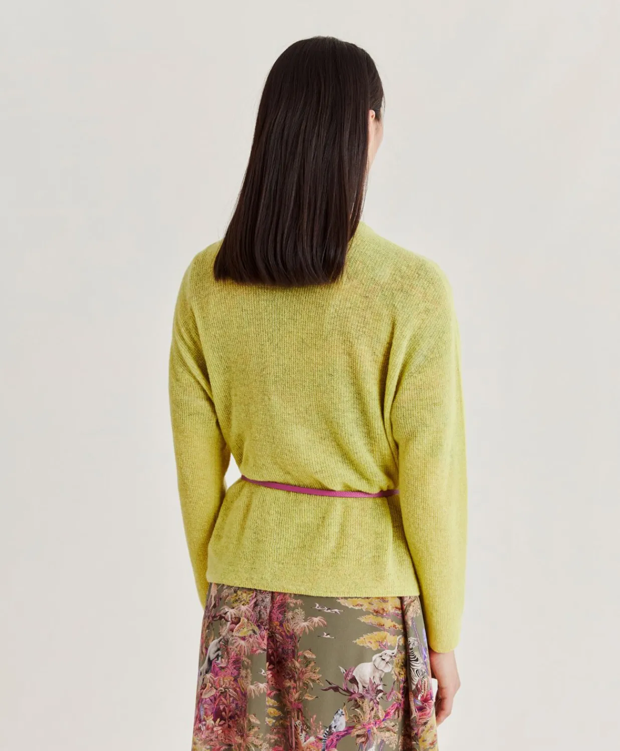 Donne Momonì Maglieria-Maglia Marmotta Perlata - Lime