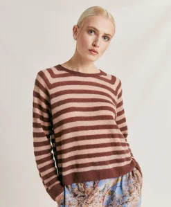 Donne Momonì Maglieria-Maglia Marmotta Perlata Righe Lurex - Glace'