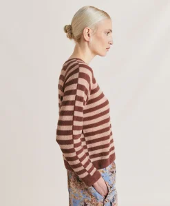 Donne Momonì Maglieria-Maglia Marmotta Perlata Righe Lurex - Glace'