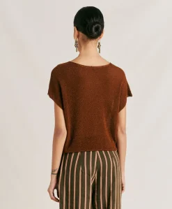 Donne Momonì Maglieria-Maglia Suzanna Perlata Lurex - Army