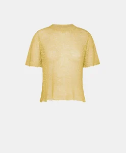 Donne Momonì Maglieria-Maglia Sveva In Lino - Olio
