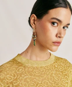 Donne Momonì Maglieria-Maglia Sveva In Lino - Olio