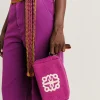 Donne Momonì Borse E Pochette-Make Up Bag Pira In Canvas Con Ricamo - Ciclamino