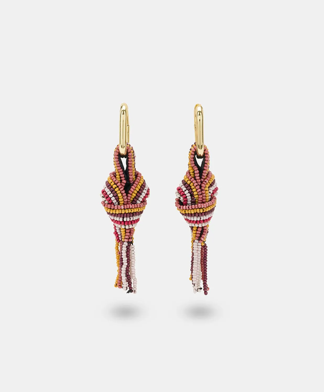 Donne Momonì Bijoux-Orecchini Nodu Con Perline - Bruciato/Multicolor